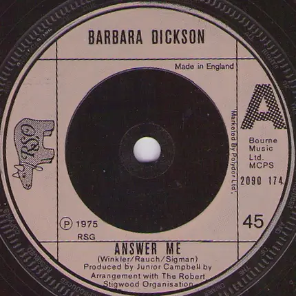 Barbara Dickson - Answer Me