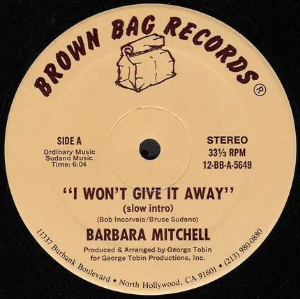 Barbara Mitchell - I Won't Give It Away