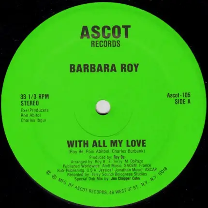 Barbara Roy - With All My Love