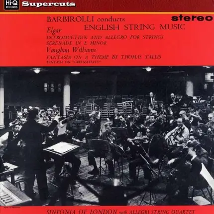 Barbirolli/Sinfonia Of London - English String Music