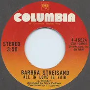 Barbra Streisand - All In Love Is Fair