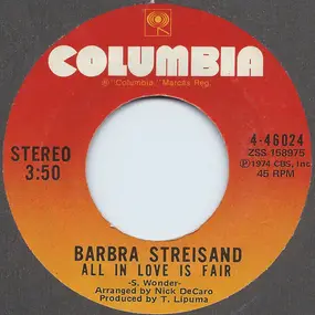 Barbra Streisand - All In Love Is Fair