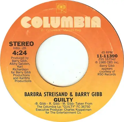 Barbra Streisand & Barry Gibb - Guilty