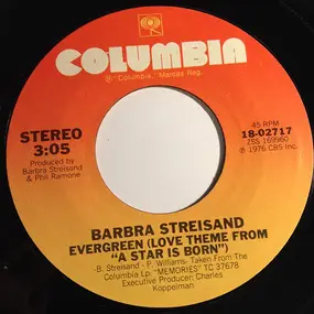 Barbra Streisand - Evergreen (Love Theme From A Star Is Born) / Memory - The Theme From Andrew Lloyd Webber's 'Cats'