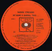 LP - Barbra Streisand - My Name Is Barbra, Two... - Mono.