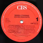 LP - Barbra Streisand - Golden Highlights