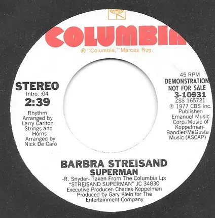 Barbra Streisand - Superman