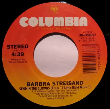 Barbra Streisand - Send In The Clowns