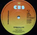 7inch Vinyl Single - Barbra Streisand - Woman In Love - Orange paper labels