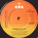 7inch Vinyl Single - Barbra Streisand - Woman In Love - Orange paper labels