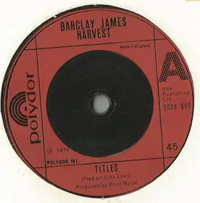 Barclay James Harvest - Titles