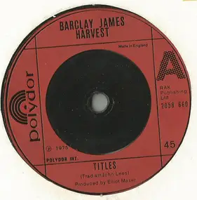 Barclay James Harvest - Titles