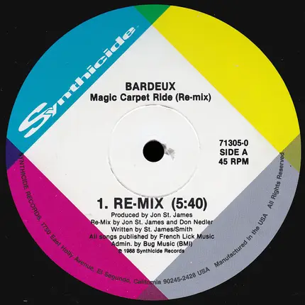 Bardeux - Magic Carpet Ride (Re-Mix)