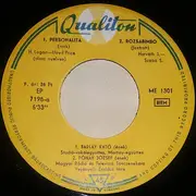 7inch Vinyl Single - Barlay Katalin / Fónay József / Club Együttes / Club-Vokálegyüttes - Táncdalok