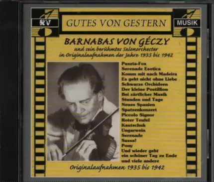 Barnabas Von Géczy - Barnabás von Géczy Und Sein Salonorchester (1935-1942)
