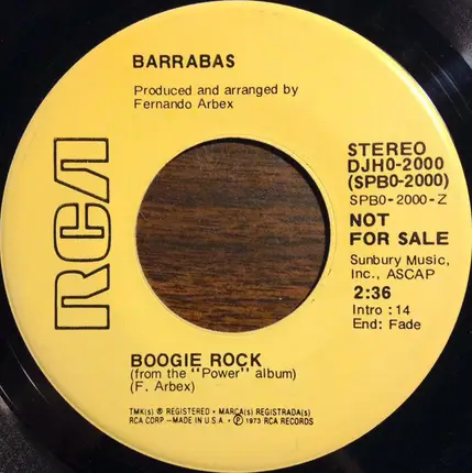 Barrabas - Boogie Rock