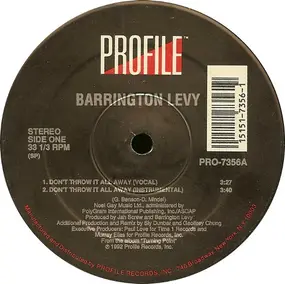 Barrington Levy - Don't Throw It All Away