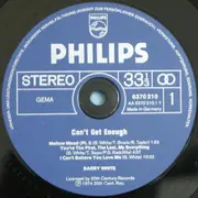 LP - Barry White - Can't Get Enough - black inner ring
