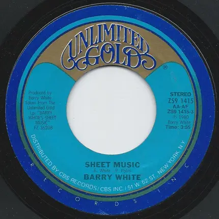 Barry White - Sheet Music