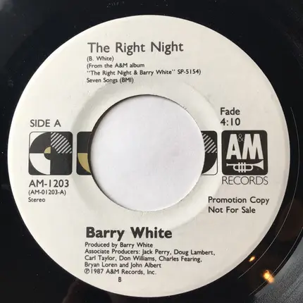 Barry White - The Right Night