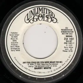 Barry White - Any Fool Could See (You Were Meant For Me)