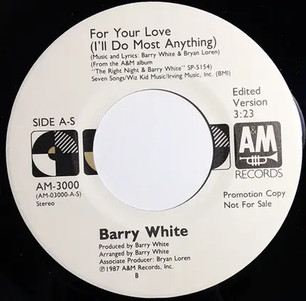 Barry White - For Your Love (I'll Do Most Anything)