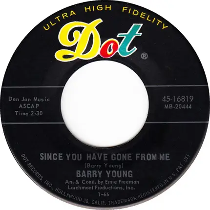 Barry Young - Since You Have Gone From Me / Nashville, Tennessee