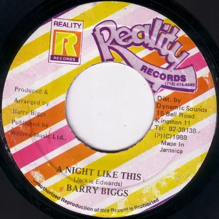Barry Biggs - Night Like This