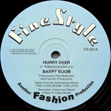 Barry Boom - Hurry Over / Be My Lover
