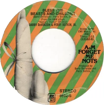 Barry De Vorzon & Perry Botkin Jr. - Nadia's Theme / Bless The Beasts And Children