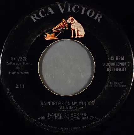 Barry De Vorzon With Don Ralke Orchestra And The Don Ralke Chorus - False Love / Raindrops On My Window