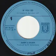 7inch Vinyl Single - Barry & Eileen - If You Go - Blue Text Labels