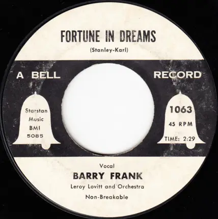 Barry Frank - Mama Don't Cry At My Wedding / Fortune In Dreams