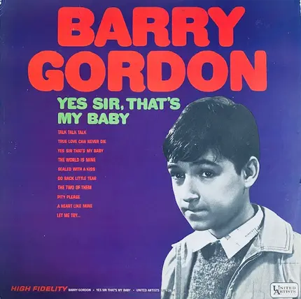 Barry Gordon - Yes Sir, That's My Baby