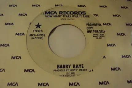 Barry Kaye - How Many Tears Will It Take