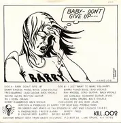 7inch Vinyl Single - Barry Knoedl - Baby Don't Give Up - Red vinyl / Foldout cover
