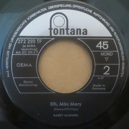 Barry McGuire - Greenback Dollar