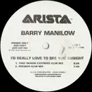 LP - Barry Manilow - I'd Really Love To See You Tonight (Dance Mixes)