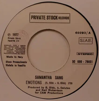 Barry Manilow / Samantha Sang - Even Now / Emotion