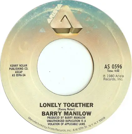 Barry Manilow - Lonely Together