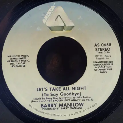 Barry Manilow - Somewhere Down The Road