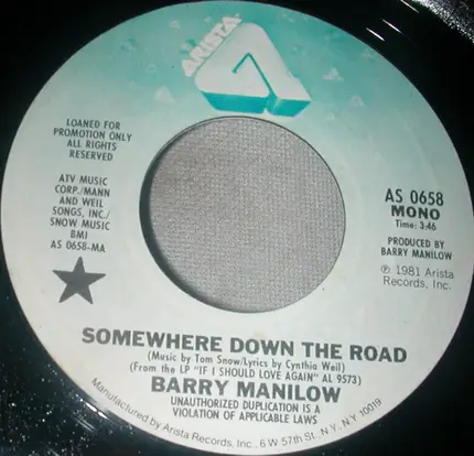 Barry Manilow - Somewhere Down The Road