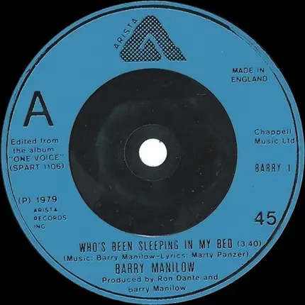 Barry Manilow - Who's Been Sleeping In My Bed