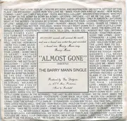 7inch Vinyl Single - Barry Mann - Almost Gone