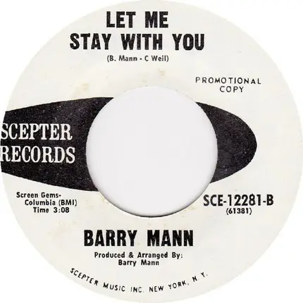 Barry Mann - Feelings / Let Me Stay With You