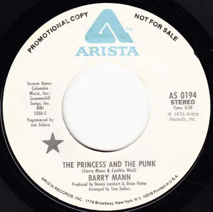 Barry Mann - The Princess And The Punk