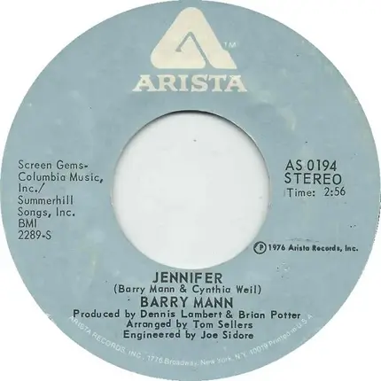 Barry Mann - The Princess And The Punk