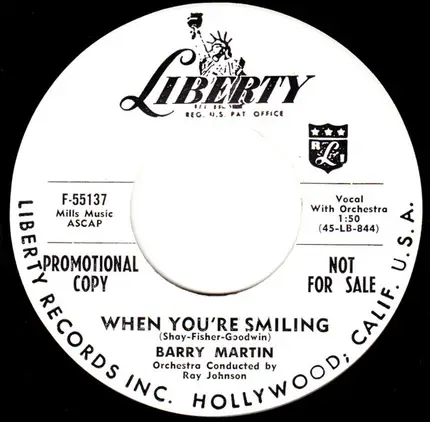 Barry Martin - When You're Smiling / Hello Love