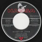 7inch Vinyl Single - Barry St. John - I Won't Be A Party / Do Me Good