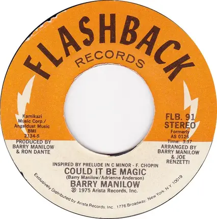 Barry Manilow - I Write The Songs / Could It Be Magic